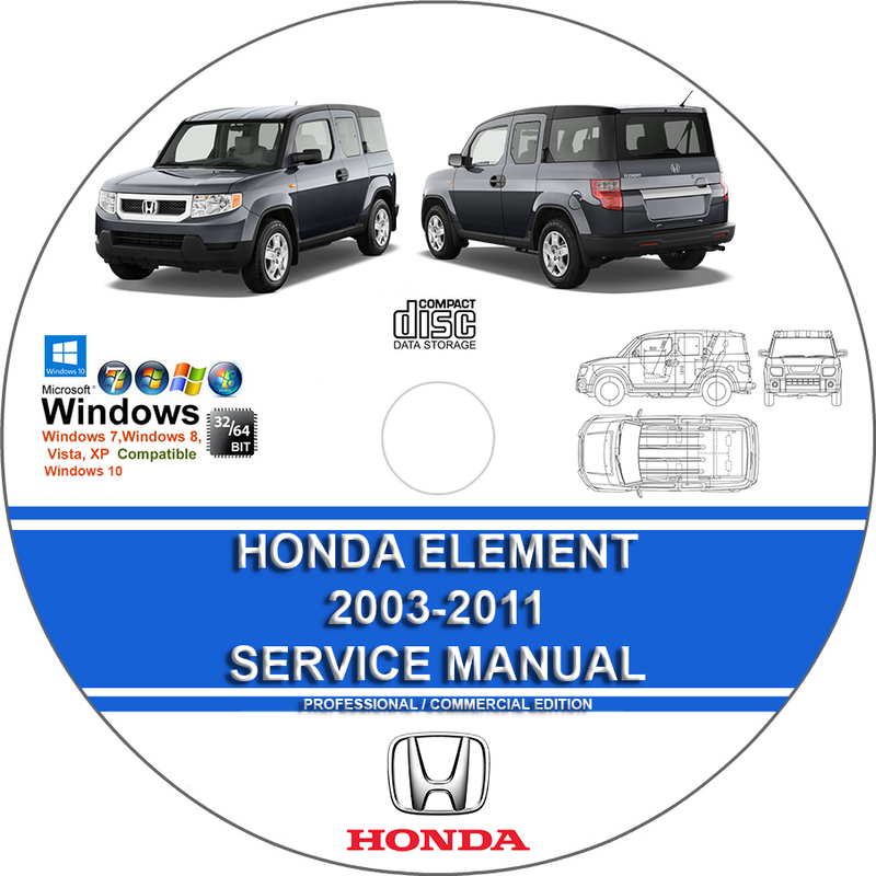 HONDA ELEMENT 2003 2004 2005 2006 2007 2008 FACTORY SERVICE REPAIR ...