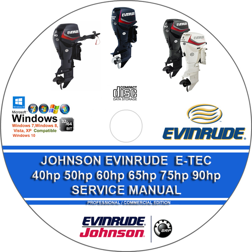 Johnson Evinrude 40hp 50hp 60hp 65hp 75hp 90hp E-TEC Outboard 2012 2013 2014 2015 Factory Service Repair Manual