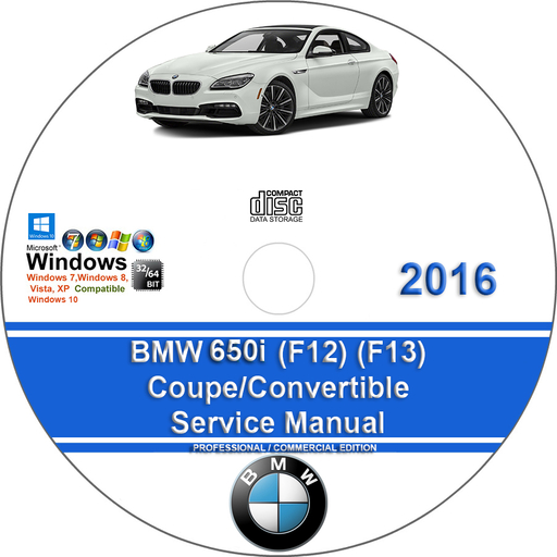 BMW 650i 2016 Coupe / Convertible Factory Workshop Service Repair Manual + Wirings