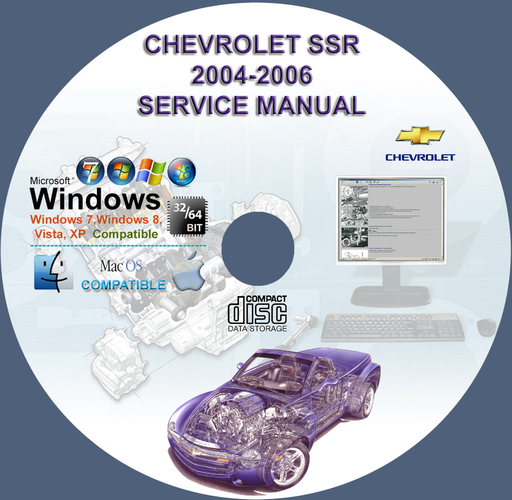 CHEVROLET SSR 2004 2005 2006 FACTORY SERVICE REPAIR MANUAL + WIRINGS