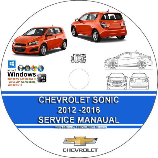 Chevrolet Sonic 2012 2013 2014 2015 2016 Factory Service Repair Manual + Wiring Diagrams