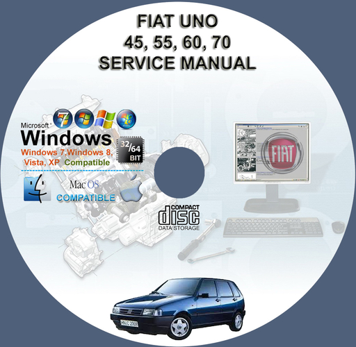 Fiat Uno 45 55 60 70 1.1 and 1.4 Factory Service Repair Manual + Wirings
