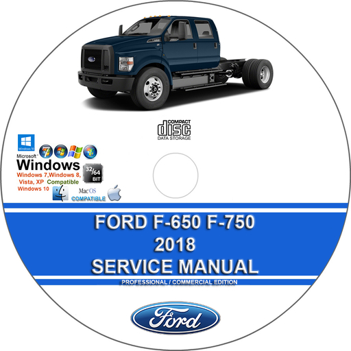 Ford F650 F750 2018 Super Duty Factory Workshop Service Repair Manual + Wiring