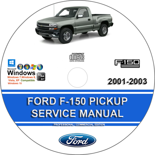 Ford Pickup F150 2001 2002 2003 Factory Service Repair Manual F-150 + Wirings