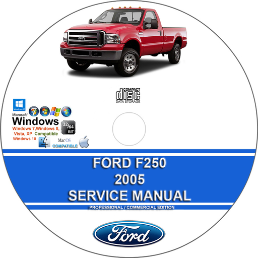 Ford F250 F350 F450 F550 2005 Factory Workshop Service Repair Manual