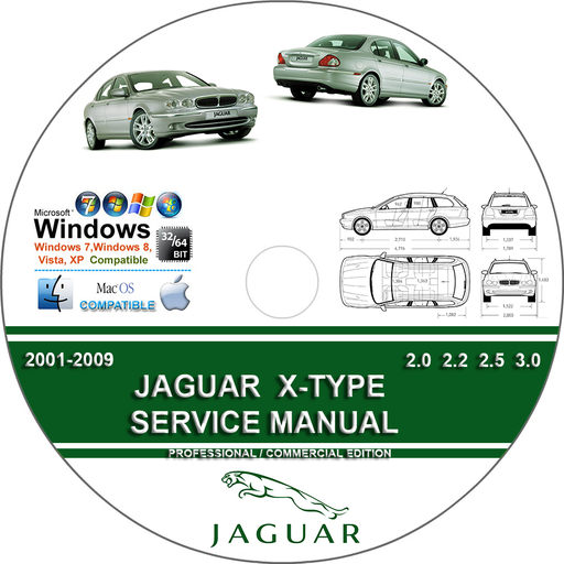 Jaguar X-Type 2.0 2.2 2.5 3.0 2001 2002 2003 2004 2005 2006 2007 2008 2009 Factory Service Repair Manual