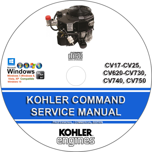 Kohler Command CV17 - CV25 CV620 - CV730 CV740 CV750 Factory Service Repair Manual