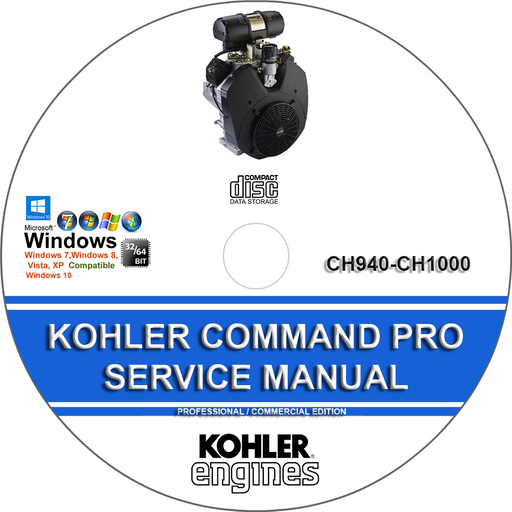 Kohler Command Pro CH940 - CH1000 Factory Service Repair Manual