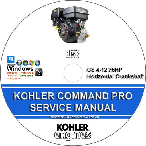 Kohler Command Pro CS 4-12.75HP Horizontal Crankshaft Factory Service Repair Manual