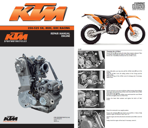KTM 250 400 450 520 525 SX MXC EXC RACING 2000 2001 2002 2003 FACTORY SERVICE REPAIR MANUAL + WIRINGS