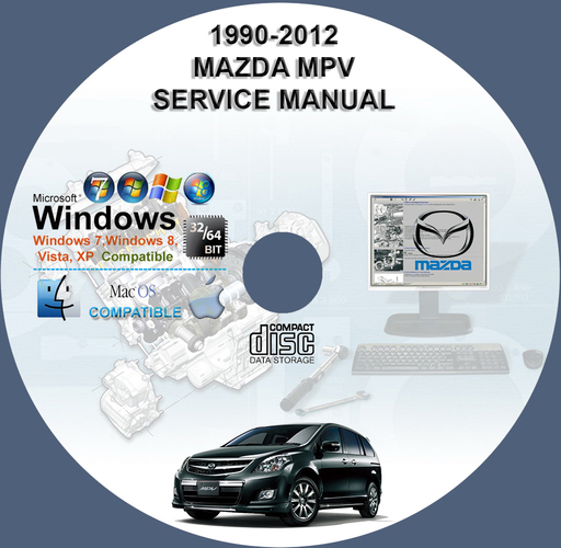 MAZDA MPV 1990 - 2012 1ST & 2ND GEN COMPLETE FACTORY SERVICE REPAIR MANUAL + WIRINGS