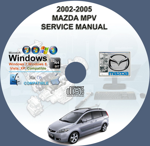 MAZDA MPV 2002 2003 2004 2005 FACTORY SERVICE REPAIR MANUAL + WIRINGS