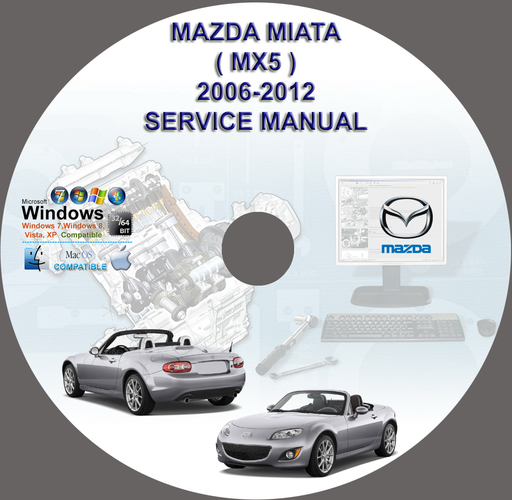 Mazda Miata MX-5 2006 2007 2008 2009 2010 2011 2012 Factory Service Repair Manual + Wirings