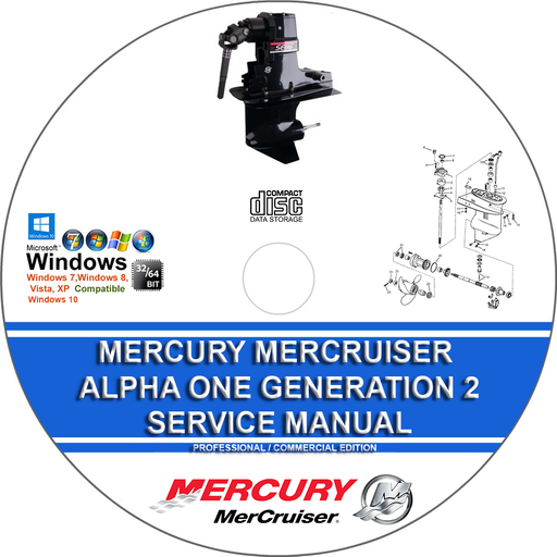 Mercury Mercruiser Sterndrive Units Alpha One Generation II Service Repair Manual