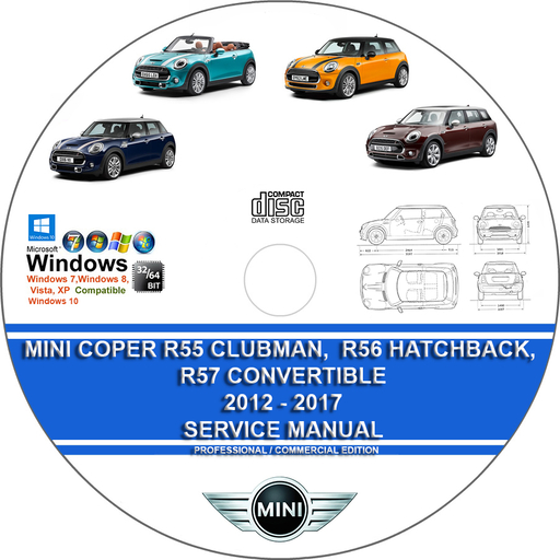 Mini Cooper R55 Clubman R56 Hatchback R57 Convertible 2012 2013 2014 2015 2016 2017 Factory Service Repair Manual