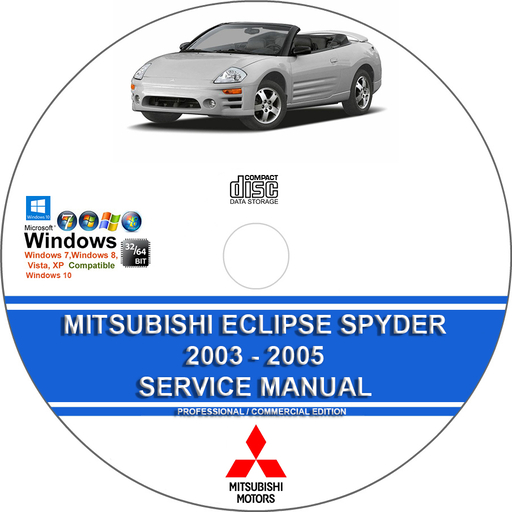 Mitsubishi Eclipse and Eclipse Spider 2003 2004 2005 Service Repair Manual