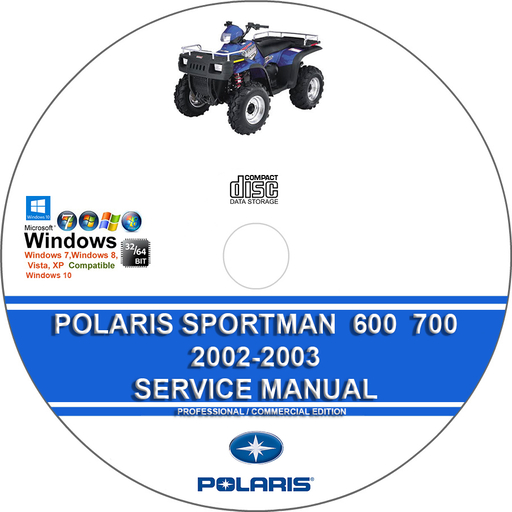 POLARIS SPORTMAN 600 700 2002 2003 Service Repair Manual + Wiring