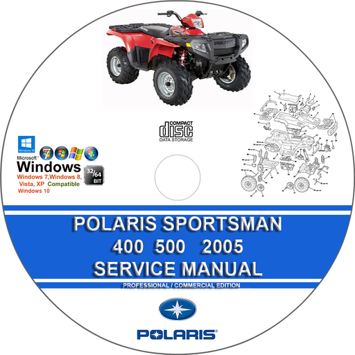 POLARIS SPORTMAN 400 500 2005 Service Repair Manual + Parts Manual
