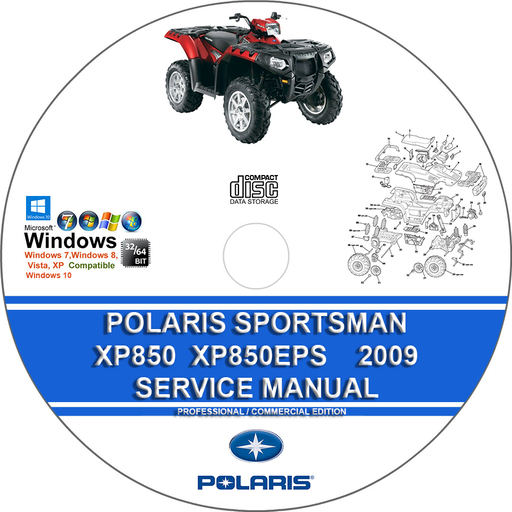 POLARIS SPORTSMAN XP850 XP850EPS 2009 Service Repair Manual
