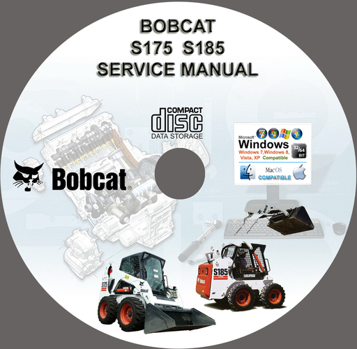 BOBCAT S175 S185 FACTORY SERVICE REPAIR MANUAL