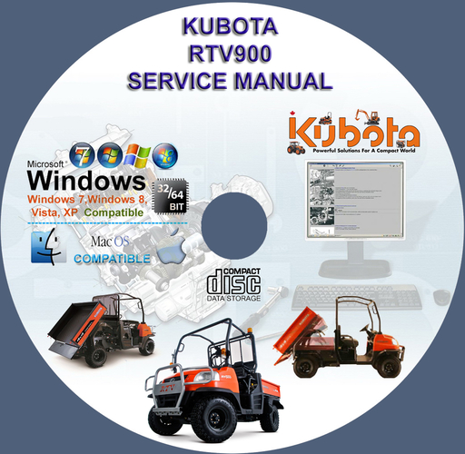 Kubota UTV RTV900 Factory Service Repair Manual D902EUV + Wiring