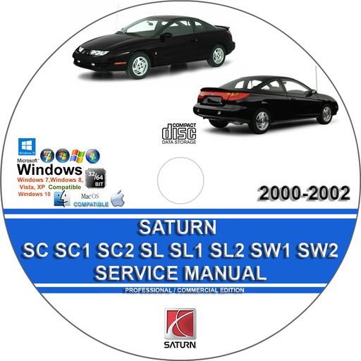 Saturn SC SC1 SC2 SL SL1 SL2 SW1 SW2 2000 2001 2002 Service Repair Manual