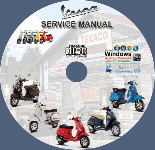 VESPA - PIAGGIO MOPED SCOOTER SERVICE WORKSHOP REPAIR MANUAL