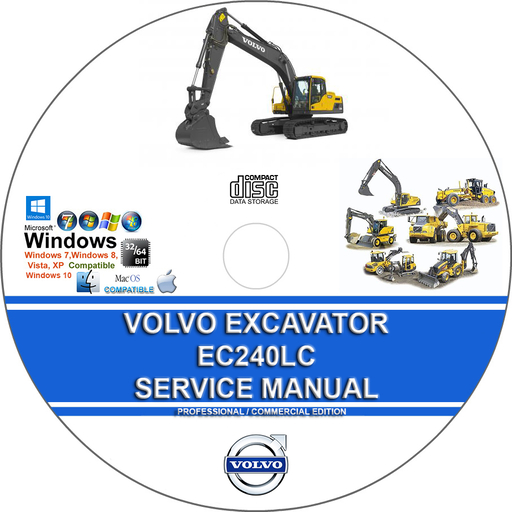 Volvo EC240 LC EC240LC Excavator Service Repair Manual
