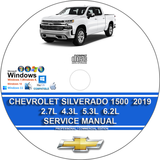 Chevrolet Silverado 1500 2.7L 4.3L 5.3L 6.2L 2019 Factory Workshop Service Repair Manual