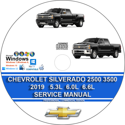 Chevrolet Silverado 2500 3500 5.3L 6.0L 6.6L 2019 Factory Workshop Service Repair Manual