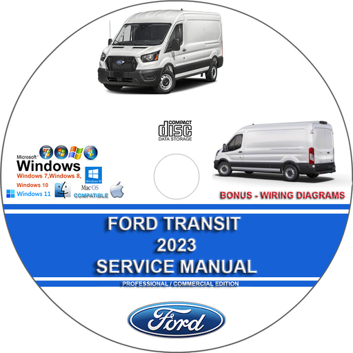 Ford Transit 2023 Factory Workshop Service Repair Manual + Wiring Diagrams