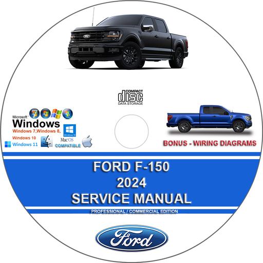 Ford F-150 2024 Factory Workshop Service Repair Manual + Wiring Diagrams F150