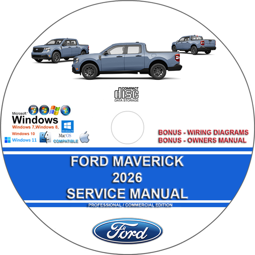 Ford Maverick 2026 Factory Workshop Service Repair Manual + Wiring Diagrams