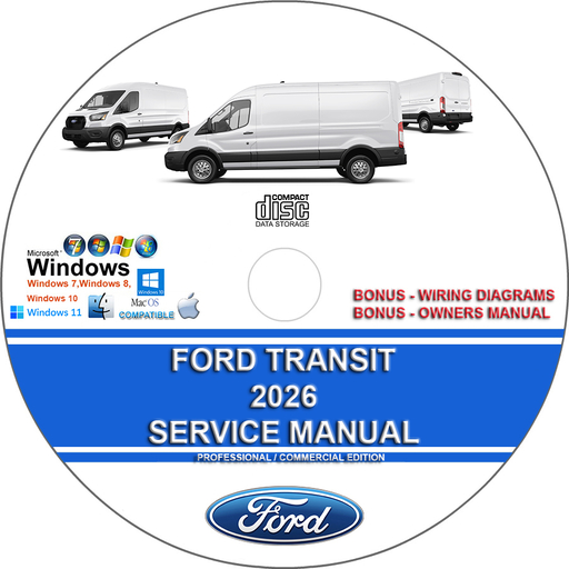 Ford Transit 2026 Factory Workshop Service Repair Manual + Full Wiring Diagrams