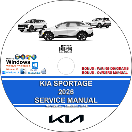 Kia Sportage 2026 Factory Service Repair Manual + Wiring