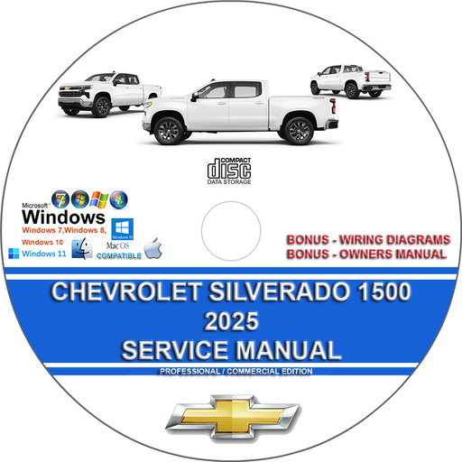 Chevrolet Silverado 1500 2025 Factory Workshop Service Repair Manual + Wiring Diagrams